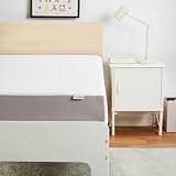 Amazon Basics Memory Foam Mattress, Soft Plush Feel, Breathable, Contours to Body, 8 Inch, Twin, White/Grey