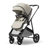 Mompush Wiz 2 in 1 Baby Stroller with Infant Pramette Mode, One Hand Fold Convertible Newborn to Toddler Stroller with Reversible Seat and Large UPF 50+ Canopy