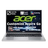 FuturBeast Customized Laptop, Created Using Acer Aspire Go 15.6" FHD Touchscreen Laptop, AMD Ryzen 5 7520U, Radeon Graphics, 8GB LPDDR5, 512GB/1TB/2TB SSD, Number Pad, Wi-Fi 6, Win 11, Silver