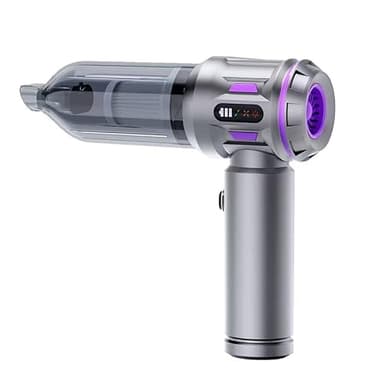 Kcuskl Handheld Vacuum Cordless with Brushless Motor,17000PA Strong Suction Hand Held Car Vacuum Cleaner Rechargeable,3 Suction Modes,4 in 1 Air Duster&Vacuum with Multi-Nozzles for Car,Home Office