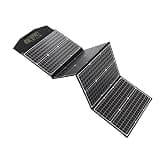 Jenivaint 100W Monocrystalline Solar Panel Portable Foldable Outdoor Solar Charger, with Intelligent Charging Technology for Cell Phone and Small Electronic Devices