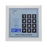 Sumsoctober Door Access Control System for Secure Entry Password or EM Card Activation 117x117x20mm for Home or Office Security Indoor Outdoor Use