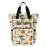 VELINTE Custom Name Tropical Island Beach Baby Bag – Stroller Straps, Gift for Mom
