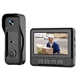 Wireless Video Doorbell Camera with 4.3 Inch Monitor HD Night Vision Two Way Audio Door Bell Front Door Security System