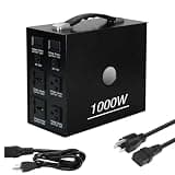 Leoezya Voltage Converter Transformer 1000 Watt Step Up/Down Convert from 110V-120V to 220V-240Vt and from 220V-240V to 110V-120V Resettable Circuit Breaker