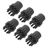Healeved 6pcs Steam Cleaner Brush Heads Replacement Parts with Plastic and Nylon Material for Effective Cleaning and Easy Replacement, Suitable for Commercial and Industrial Use