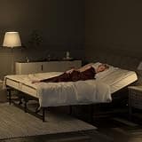 JAXPETY Adjustable Bed Frame King Electric Adjustable Bed Base with Head and Foot Incline Low-Noise Motor and Remote Control, Electric Bed Frame Fit for Most Mattress, Black