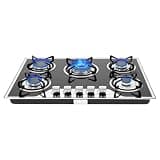 ChronosGear 22in Gas Countertop Cooktop with 4 Burners Stovetop, Dual Fuel Ng/Lpg Convertible Gas with Tempered Glass and Cast Iron Grates for Home and Restaurants (30.31 * 20.08 * 5.91in)
