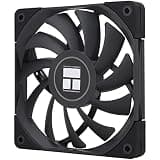 Thermalright C12015B CPU Fan Computer case Fan Quiet 4pin PWM PC Fan,15mm Slimline Cooler Fan,120mm CPU Cooling(Black)