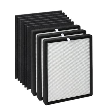 Composite Replacement Filter,Compatible For Veva, 9000 Air Purifiers Set Includes 3 Main Filters And 6 Pre Filters