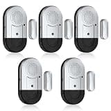 Sanjie Door Window Alarm Sensors, 5 Pack, 125dB, Volume Control