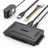 Hard Drive Reader 4-in-1, M.2 SATA IDE to USB Docking Station, 10Gbps NVME Dock, Computer Ultra Data Retrieval Kit with 12V/2A Power Adapter for Internal M.2 2.5" 3.5" PATA HDD SSD Blu-ray Drive