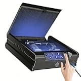 VORanexs gun safe.Gun Safes for 2 Pistols with 3 Quick-Access Fingerprint, Passcode, Key.Prompt Pistol SafeHandgun Safe, Hand Gun Lock Box for Hom.