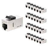 iwillink 10Gbps CAT6a Coupler RJ45 Keystone Shielded Coupler 25-Pack, Ethernet Coupler, Female to Female Keystone Jack, STP Keystone Insert for Cat6a/cat6/cat5e Cable