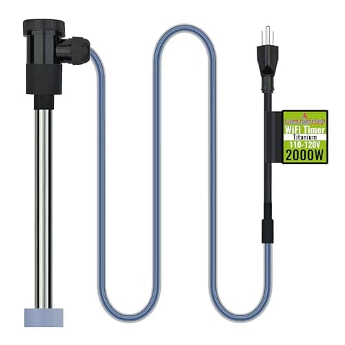 LINGLONGTEMP 2000W Titanium Submersible Immersion Water Heater for Hot Tub & Pool – Portable Electric Heater with WiFi Timer & Auto Shut Off for Bathtub, Above Ground Pool, Baptism Pool & Baptistry
