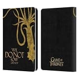 Head Case Designs Officially Licensed HBO Game of Thrones Greyjoy House Mottos Leather Wallet Case Compatible with Amazon Kindle 11th Gen 6in 2022