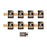 Spypoint MicroSD-32GB Memory Card (8-Pack) with Reader Bundle (9 Items)