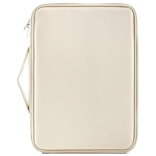 PU Leather Tablet Handbag Suitable For Xiaomi Pad 5 6 7 8 Pro 11.2 SE 11 12.1inch Universal Laptop Pouch(Ivory,13-inch)