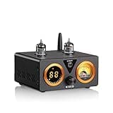 Eoweiot 100W Tube Power Amplifier, Remote Control + Bluetooth 5.1 Multi-Functional, Can Be Connected to Active Subwoofer/Passive Speaker