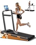 3-in-1 Walking Pad Treadmill with 16% Incline, Quiet Under Desk Treadmills for Home & Office, Compact Foldable Treadmill with Handles and 2.5HP Brushless, 330 LBS Capacity