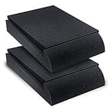 Liquid Stands Studio Monitor Sound Isolation Pads for Speakers 5" High-Density Speaker Foam Pads That Prevents Vibrations Angled Speaker Riser - Acoustic Speakers Isolation Pad for Floor, Desktop
