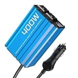 Leoezya Power Inverters 400W 12V DC to 110V AC Converter for Vehicles 2 USB Ports Car Charger Adapter with a Cigarette Lighter Ports Plug Outlet, Power Inversor(NBQ-400-Blue)