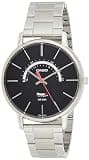Casio Analog Watch with Day-Date Display MTP-B105D-1AV, Stainless Steel Band, Black Dial, Water Resistant 50M