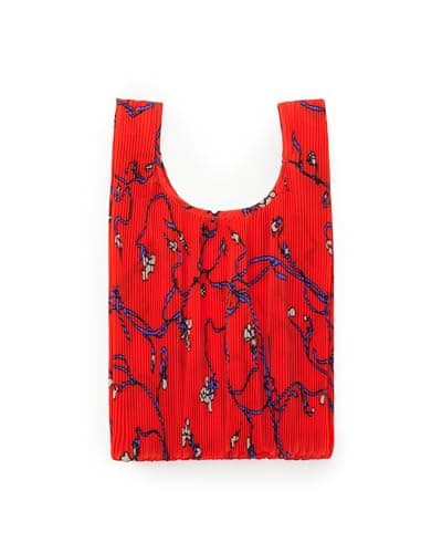 BAGGU Pleated Red Snapdragon