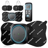 Comfytemp Wireless TENS Unit Muscle Stimulator for Pain Relief, Portable Rechargeable TENS Machine with Remote, EMS Muscle Stimulator with 30 Modes & 2 Sets, Pulse Massager for Back Sciatica Shoulder