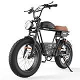 isinwheel R6 Pro Electric Bike for Adults,1500W Motor Electric Dirt Bike with 48V 20Ah Battery,35 MPH & 105 Miles Ebike,20" All Terrain Fat Tire Motorcycle,Full Suspension Moped E-Bike with Basket