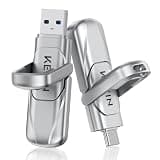 KEXIN 512GB USB Drive Type C Solid State Drive up to 450MB/s USB 3.2 Gen 1 Dual USB A & USB C Flash Drive Metal Thumb Drive for iPhone 15/16/17 Android Smartphone Tablet Game Console Windows Mac