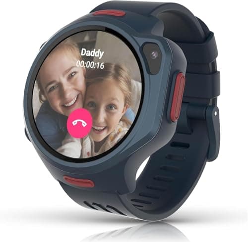 myFirst Smart Watch for Kids, R2 1.3" Fitness Tracker with Heart Rate, Real Time GPS, eSIM Video Calling, Pedometer, 5MP Camera, MP3, Parental Control, SOS, Birthday Gifts for Girls Boys