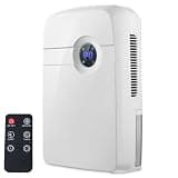 Mini Dehumidifier 2.5L Tank 42W, Portable Home Dehumidifier for 10-20㎡ Rooms, Small Bedroom Dehumidifier with Remote Control, LCD Display, Auto Shut Off, Timer for Home Office Bathroom Closet
