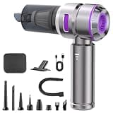 LUMINFLY Cordless Handheld Car Vacuum Cleaner, 100W Brushless Motor, Dual Function Vacuum and Blower, Portable Rechargeable Air Duster for Auto Home Pet Cleaning