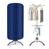 Electric Clothes Dryer, Compact 900W Mini Airer with Double-Tier Drying Rack, Adjustable Timer, 360° Hot Air Circulation, Ideal for Apartments, Dorms, or RV
