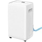 DUMOS 50Pints Dehumidifier with Drain Hose, Most Efficient Energy Star, 3,500 Sq.Ft Dehumidifier for Basement, 1.19 Gallon Tank 41dB, Airflow Swing, Ideal Humidity Remover for Home, Bedroom & Bathroom