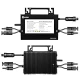 Sunseatop Solar Grid Tie Micro Inverter 1200W, Smart MPPT with App Real-Time Monitoring, 96% High Efficiency Pure Sine Wave 120V AC Output for Family Residence & Small Business