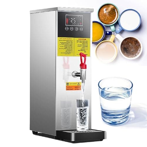 Commercial Water Heaters,25l/40l/50l Water Boiler,Stepping Type Boiling Water Machine,40-100°C Temperature Control,Heating Layer By Layer,For Hot Drinks For Milk Tea Shop Hotel,Silver-50l
