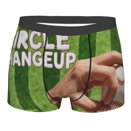 EWIDJOSKNZ Circle changeup For Men`s Boxer Briefs Soft Underwear Moisture-Wicking Breathable Gifts For Boyfriend Black