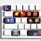 IYTYIR Annie Keycaps Set for League of Legends Gaming Skill 12 Keys Keycap Set OEM Profile for MX Mechanical Gaming Keyboards (Annie)