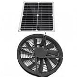 20W Solar Powered Exhaust Fan Kit, 11x11.2 Solar Panel with 9.8" Extractor Fan, Air Ventilation System for Chicken Coop, Greenhouse, Shed, RV, and Off-Grid