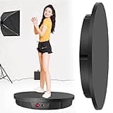 Rotating Turntable for Product Photography, Electric Motorized Platform, Adjustable Speed, 220lb Capacity, Automatic Mute Design