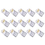 LABRIMP 100pcs Cat 5e Rj45 Connector Network Plug with High Performance PC Material and Stable Characteristics, Stranded Network Cable Plug Suitable for Set Box and Smart Tv