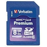 Verbatim Premium 8GB SDHC Card, with Class 10 Speed Performance Rating for All Standards