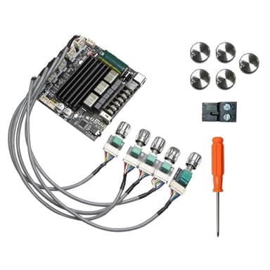 ZK - ST21 2.1 Channel Bluetooth Sound Amplifier Board, 100W x 2 + 200W Subwoofer Digital AMP Module with AUX USB BT 5.1, for Home Theater Stereo System
