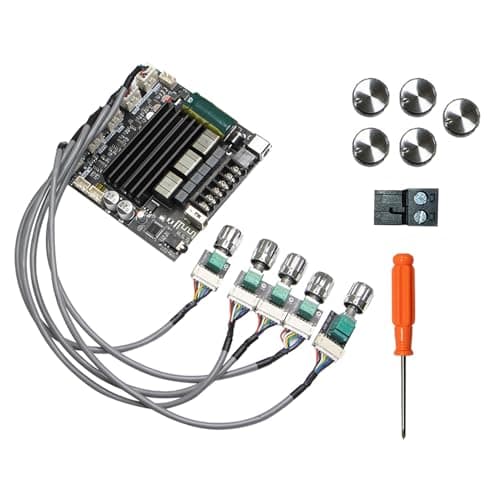 ZK - ST21 2.1 Channel Bluetooth Sound Amplifier Board, 100W x 2 + 200W Subwoofer Digital AMP Module with AUX USB BT 5.1, for Home Theater Stereo System