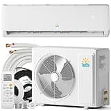 Mini Split AC/Heating System - 18000 BTU Mini Split AC Unit Inverter Heating and Cooling, 19 SEER2 230V Energy Efficient Ductless Air Conditioner Up to 1250sq.ft, Pre-charged System, Installation Kit