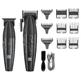 DAXXIN Hair Clippers, 2PCS Professional Hair Trimmer Cordless Metal Cutting Machine Rechargeable Metal 9000 RPM Clipper for Men