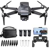 3-Axis Gimbal GPS Drone with 4K Camera, 90 Min Long Flight Time,3280 FT Long Control Range, Auto Return, Follow Me, Brushless Motor, 5G FPV RC Quadcopter for Beginners(Under 249g)