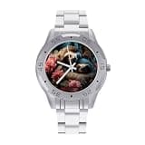 FekiLoot Watches for Men Big Face Stainless Steel Wristwatch Casual Watch